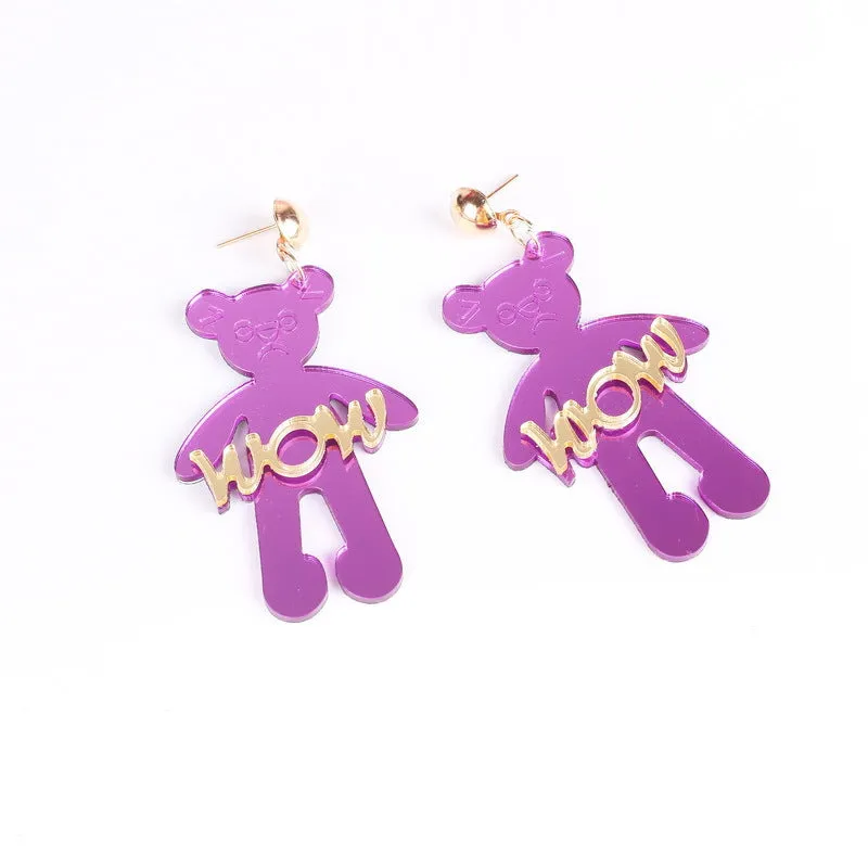Wholesale Dinosaur Lobster Crab Goldfish Octopus Shark Frog Bee Parrot Koala Acrylic Earrings