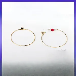 Wholesale Diy Accessories: Large Earrings, Beaded Hanging Hole Hoop Earrings