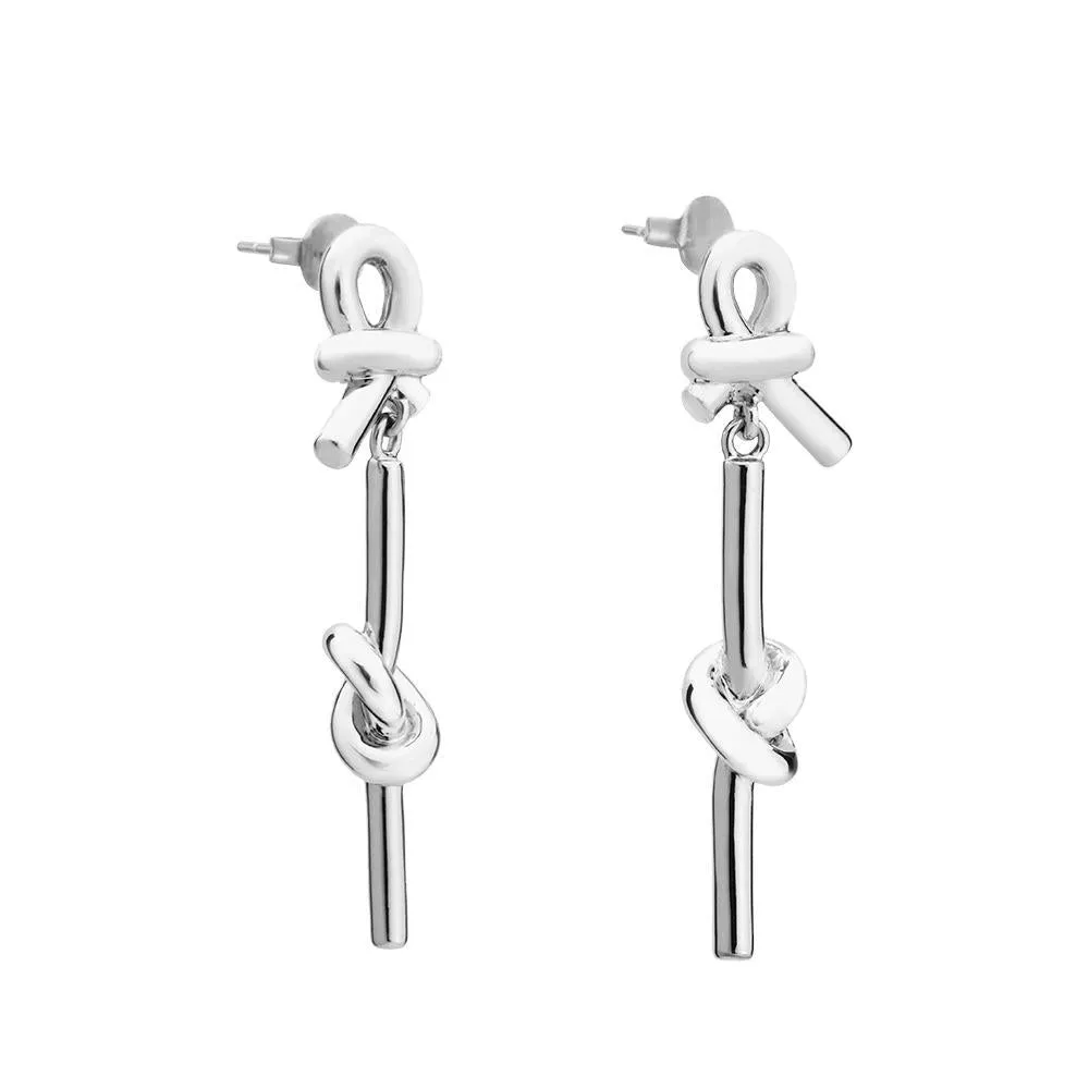 Wholesale Earrings elegant 2021 new creative knotted earrings retro valentine's day