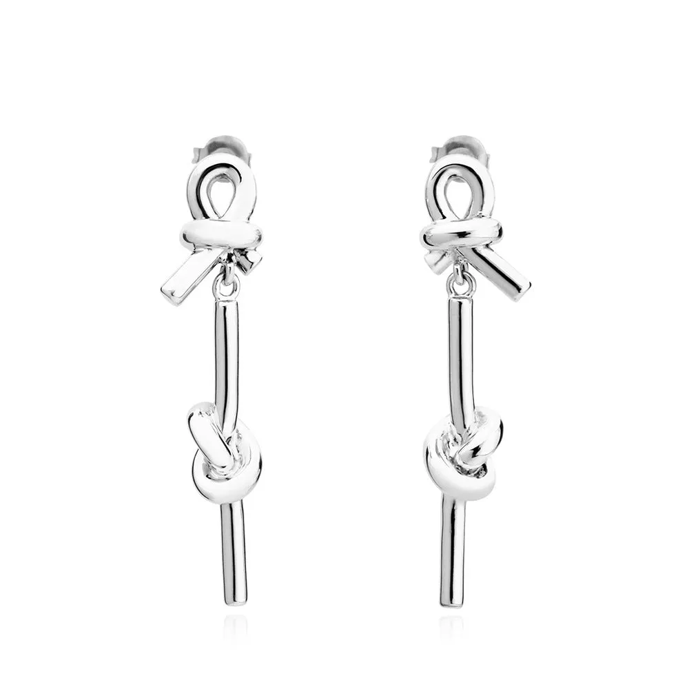 Wholesale Earrings elegant 2021 new creative knotted earrings retro valentine's day