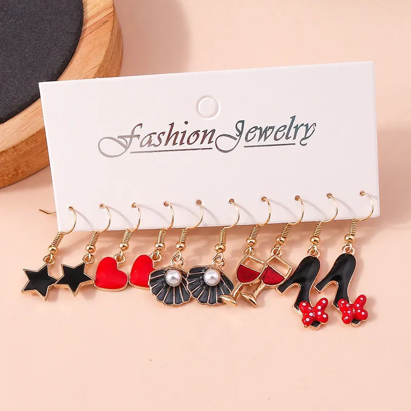 Wholesale Europe and the United States cross-border jewelry elegant fashion flower rose small daisy earrings love unicorn bee earrings