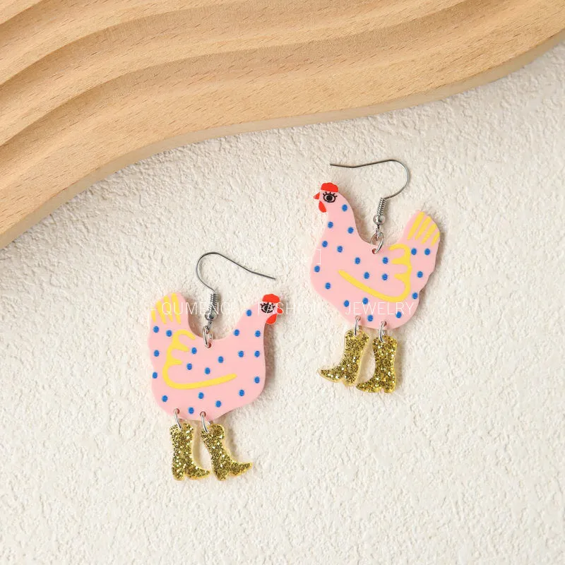 Wholesale European and American Creative and Quirky Personalized Earrings
