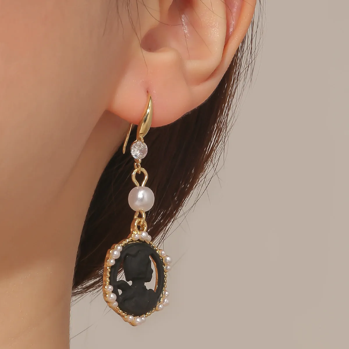 Wholesale Exaggerated Flower Rose High-end Small Fragrance Style Metal Earrings
