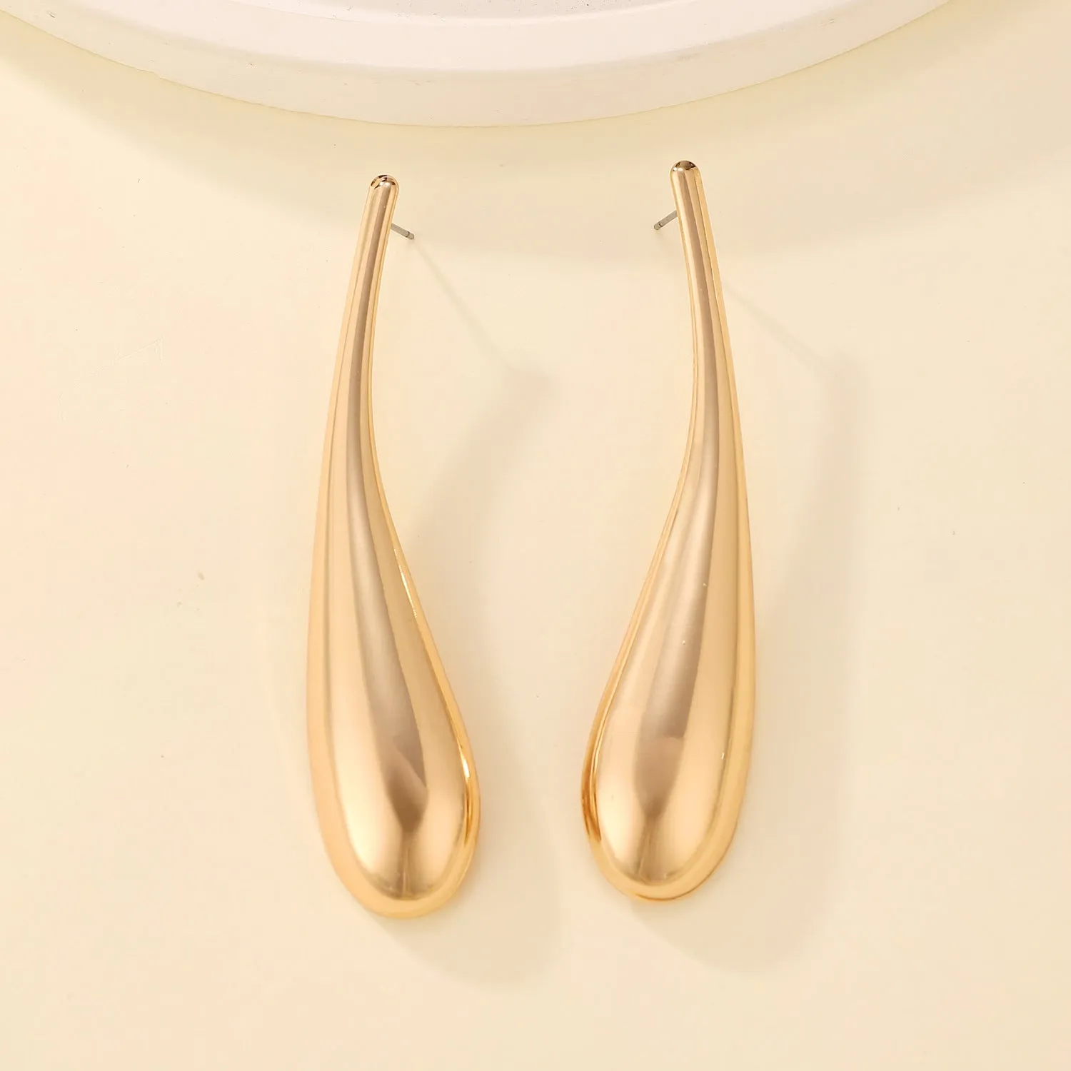 Wholesale Exaggerated Punk Style Big Water Drop Fashion Earrings
