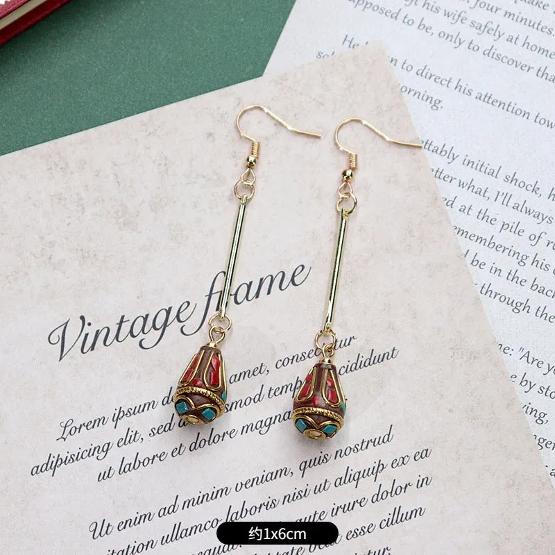 Wholesale Exotic Retro Alloy Earrings