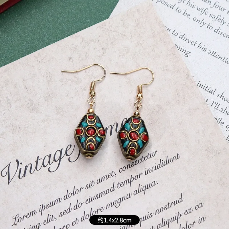 Wholesale Exotic Retro Alloy Earrings