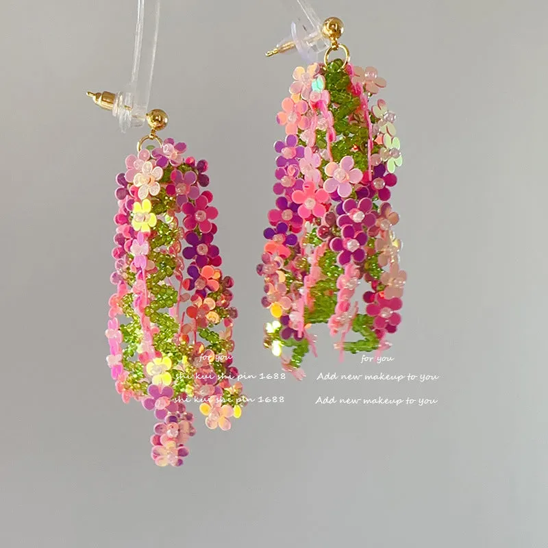 Wholesale Eye-catching Bright Eye Strap Long Dress All-match Earrings