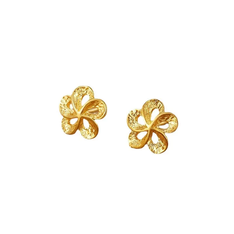 Wholesale Fairy Style Plants Flowers Vintage Simple Style Design Earstuds