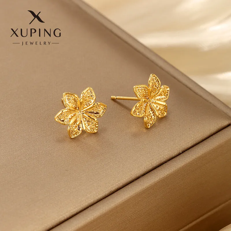 Wholesale Fairy Style Plants Flowers Vintage Simple Style Design Earstuds