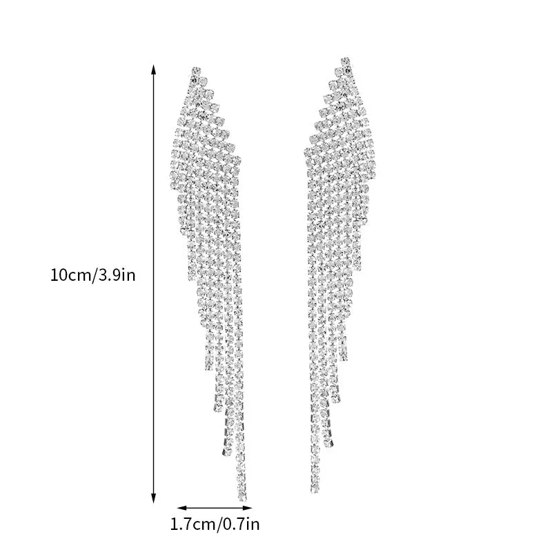 Wholesale Fashion Diamond-encrusted Women's Earrings Valentine's Day for Girlfriend Light Luxury High-end Earrings