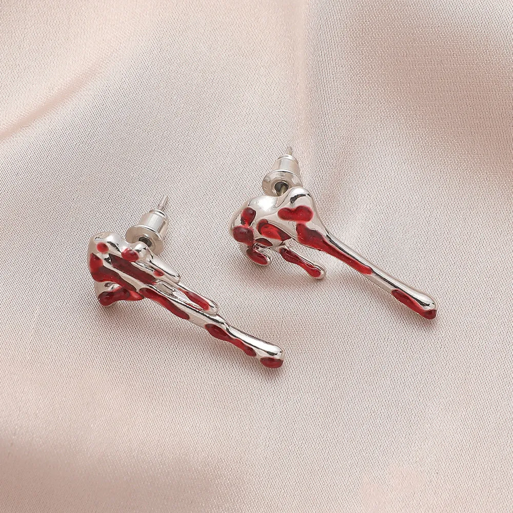 Wholesale Fashion Halloween Eclipse Blood Drop Earrings