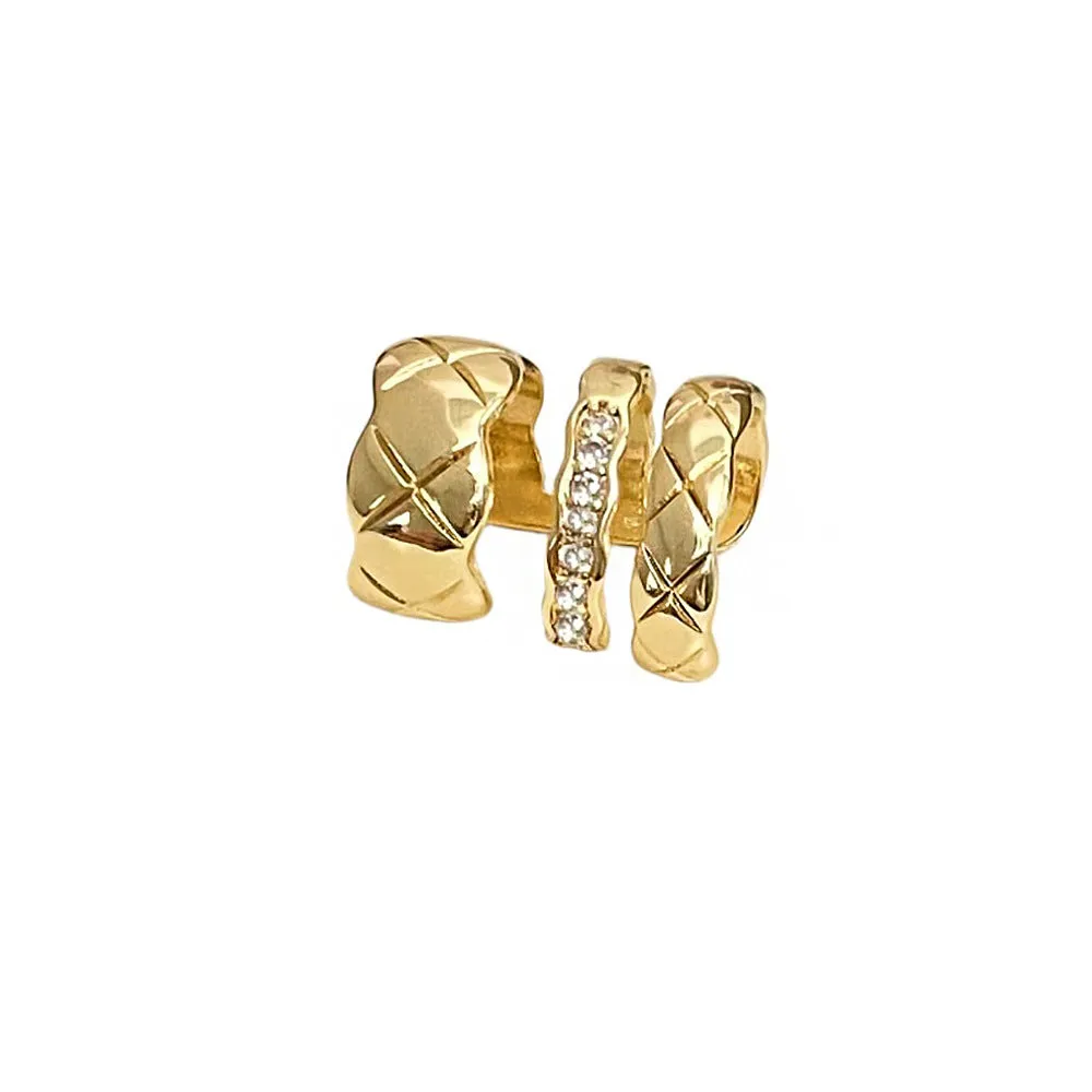 Wholesale Fashion Micro-Inlaid Zirconia Single Ear Cuff
