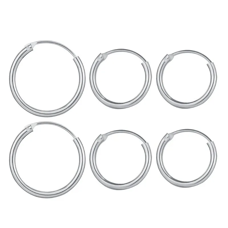 Wholesale Fashion Simple Round Circle Metal Creative Personality Hip Hop Earrings