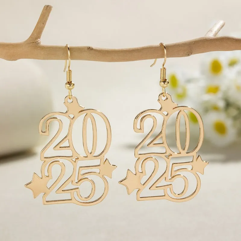 Wholesale Fashion Style Hollow Star Personalized Alloy Earrings