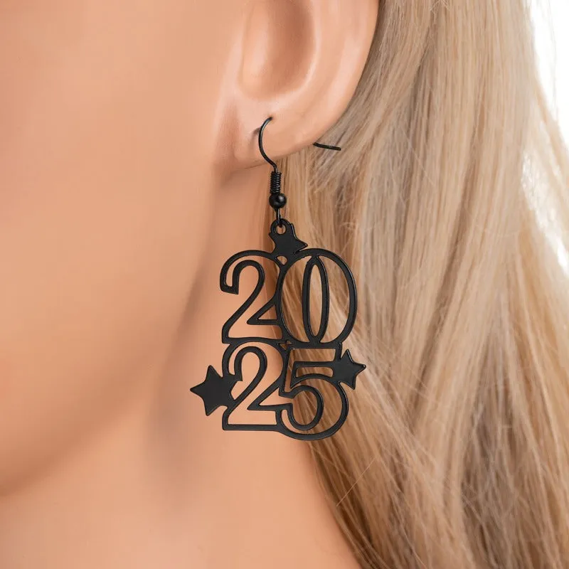 Wholesale Fashion Style Hollow Star Personalized Alloy Earrings