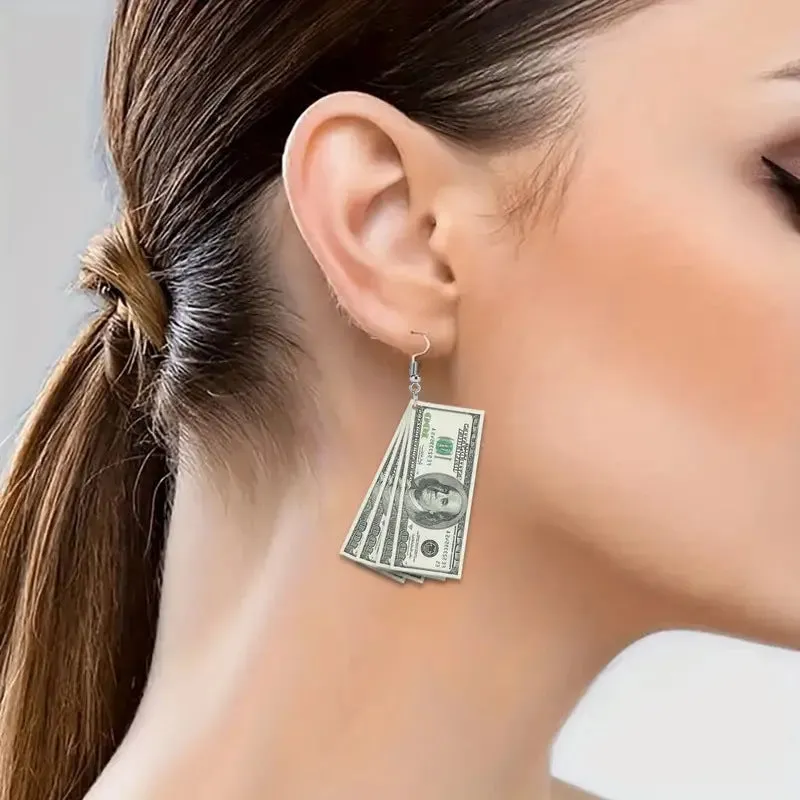 Wholesale Flat Acrylic Fashion Creative Earrings