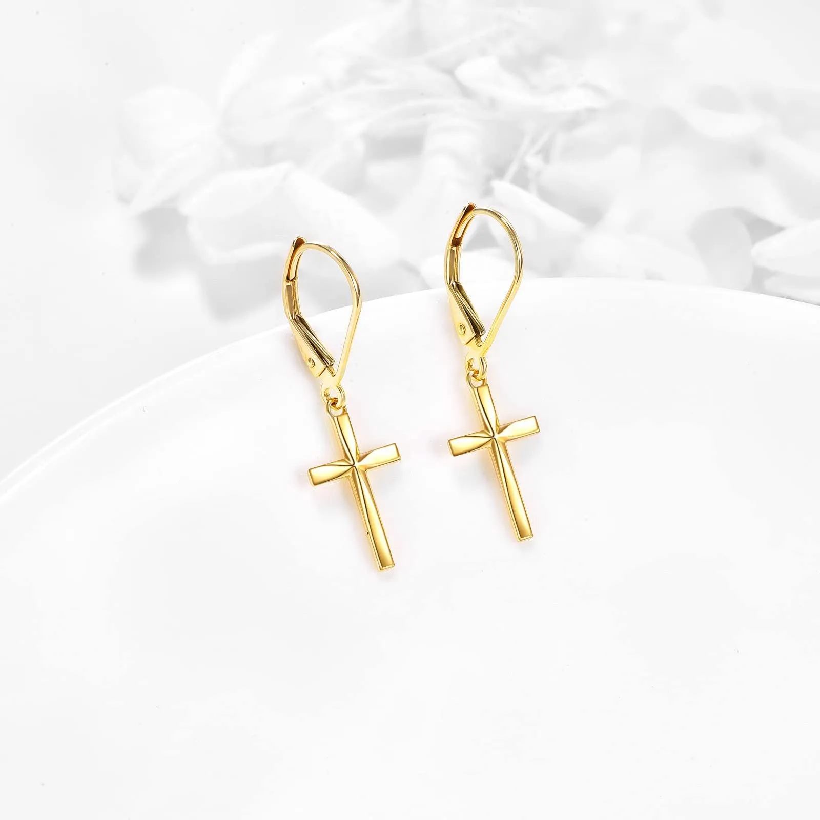 Wholesale French Butterfly Heart-Shaped Rose Tower Earrings