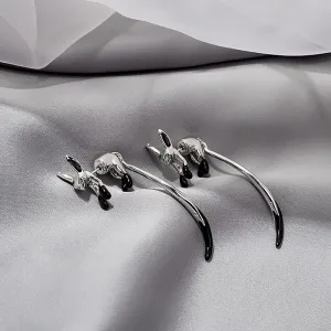 Wholesale French creative temperament long-tailed fox earrings