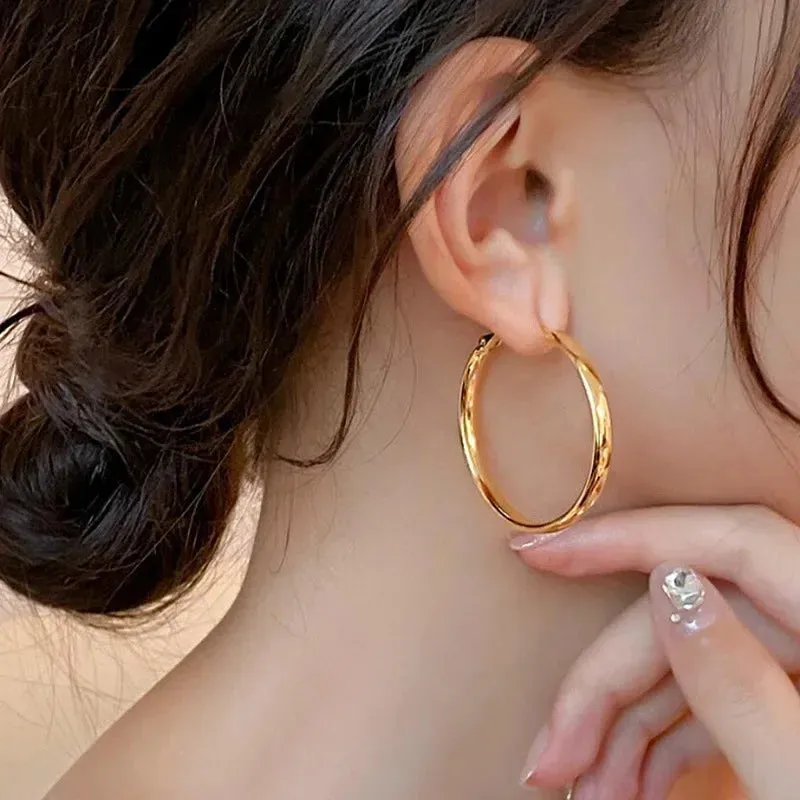 Wholesale French Metal Hoop Earrings for Women