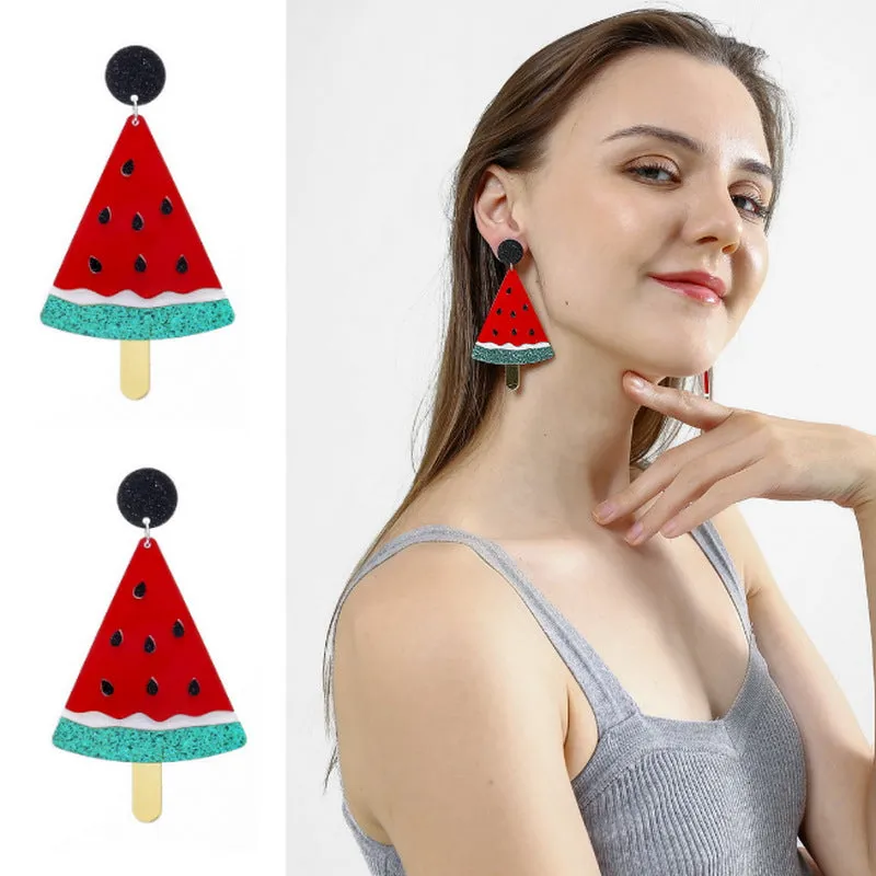 Wholesale Fruit and Vegetable Series Acrylic Earrings