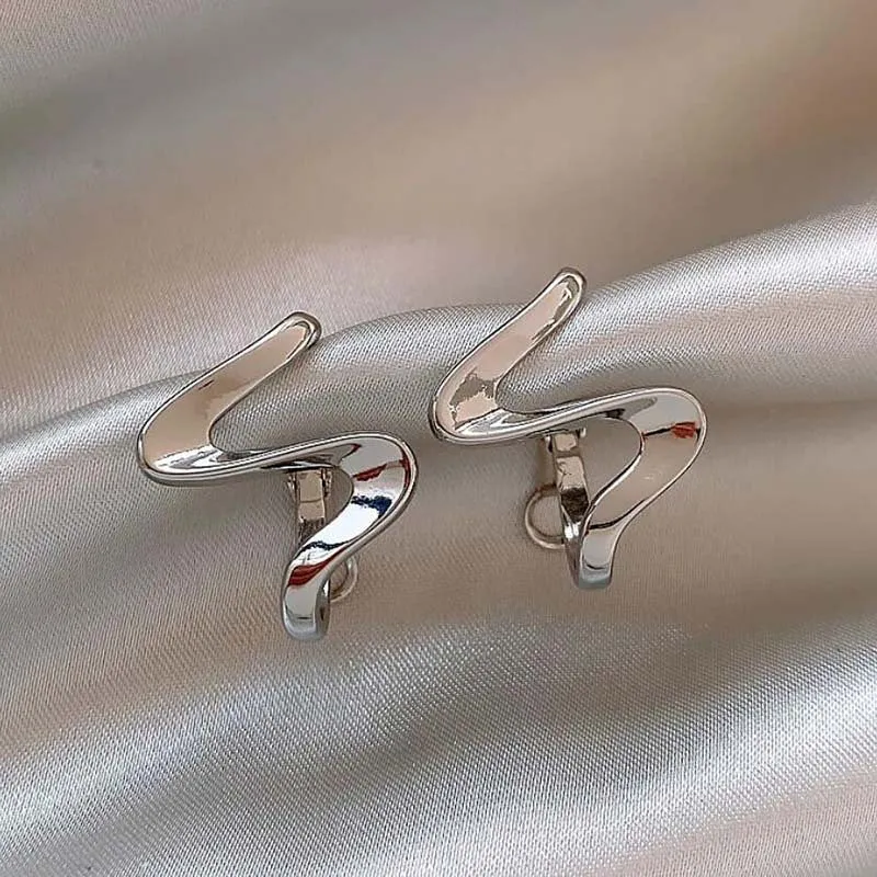 Wholesale Geometric Gold Copper Stud Earrings