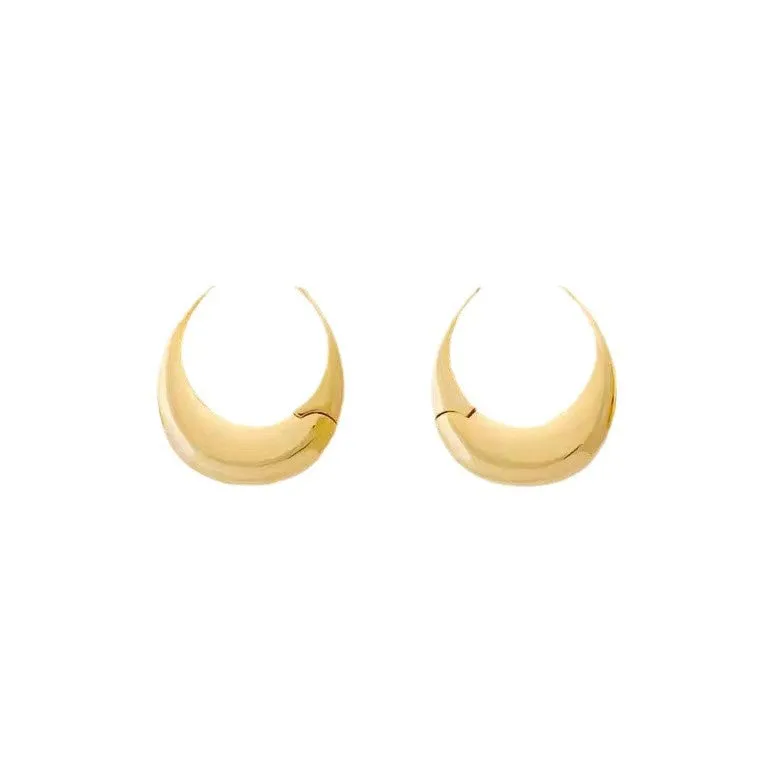 Wholesale Geometric oval high-end cool style earrings