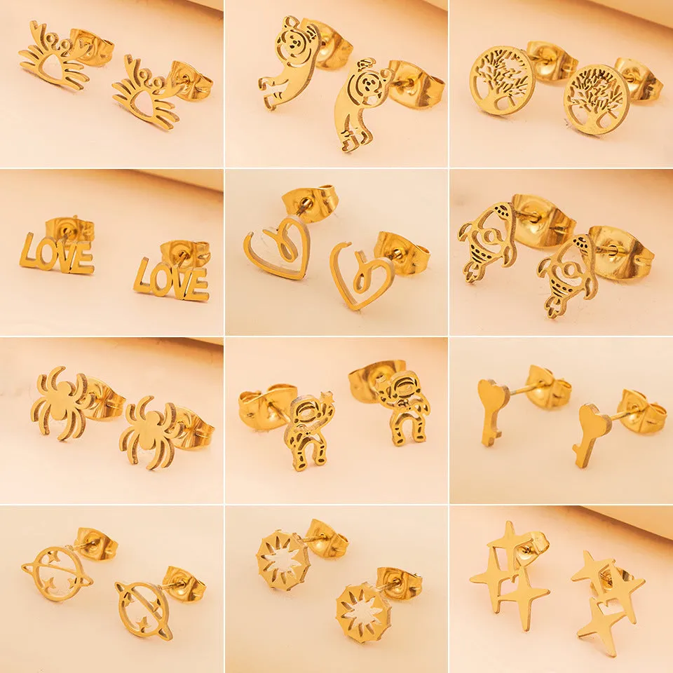 Wholesale Geometry Stainless Steel Earrings