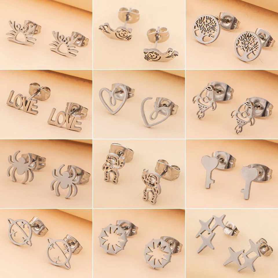 Wholesale Geometry Stainless Steel Earrings