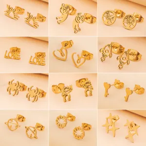 Wholesale Geometry Stainless Steel Earrings