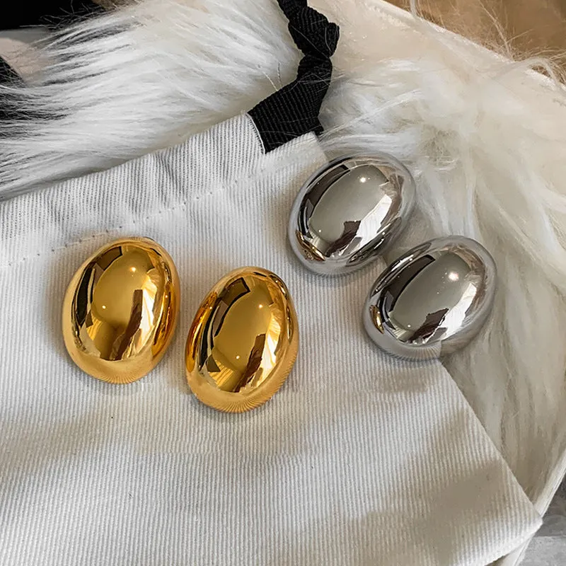 Wholesale Gold-plated silver needle metal hoop earrings long tassel earrings