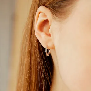 Wholesale Gold-plated stainless steel hoop earrings