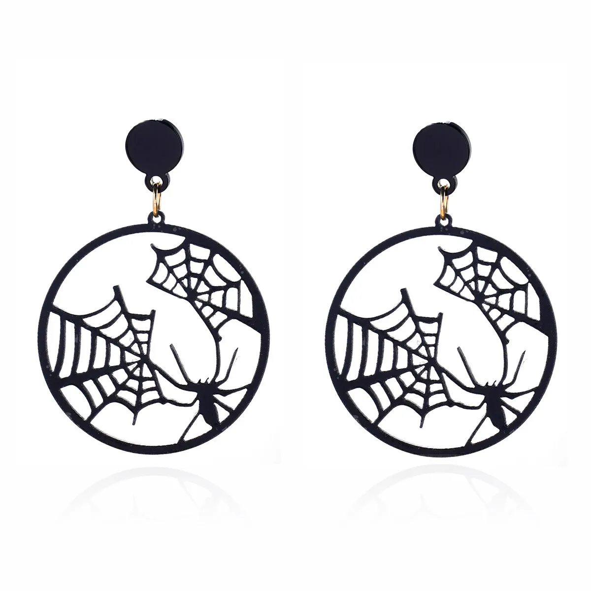 Wholesale Gothic Halloween Creative Funny Cross Pendant Earrings