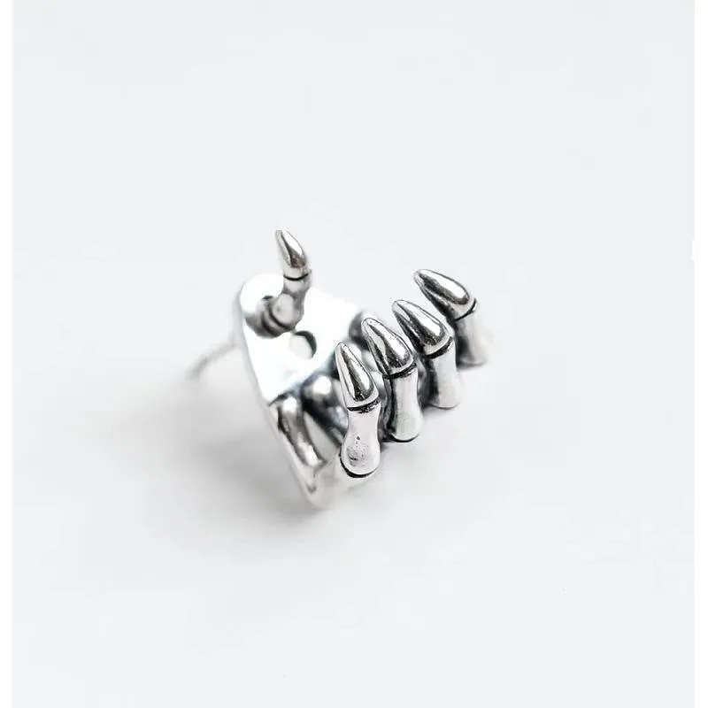 Wholesale Gothic Halloween Retro Skull Alloy Earrings