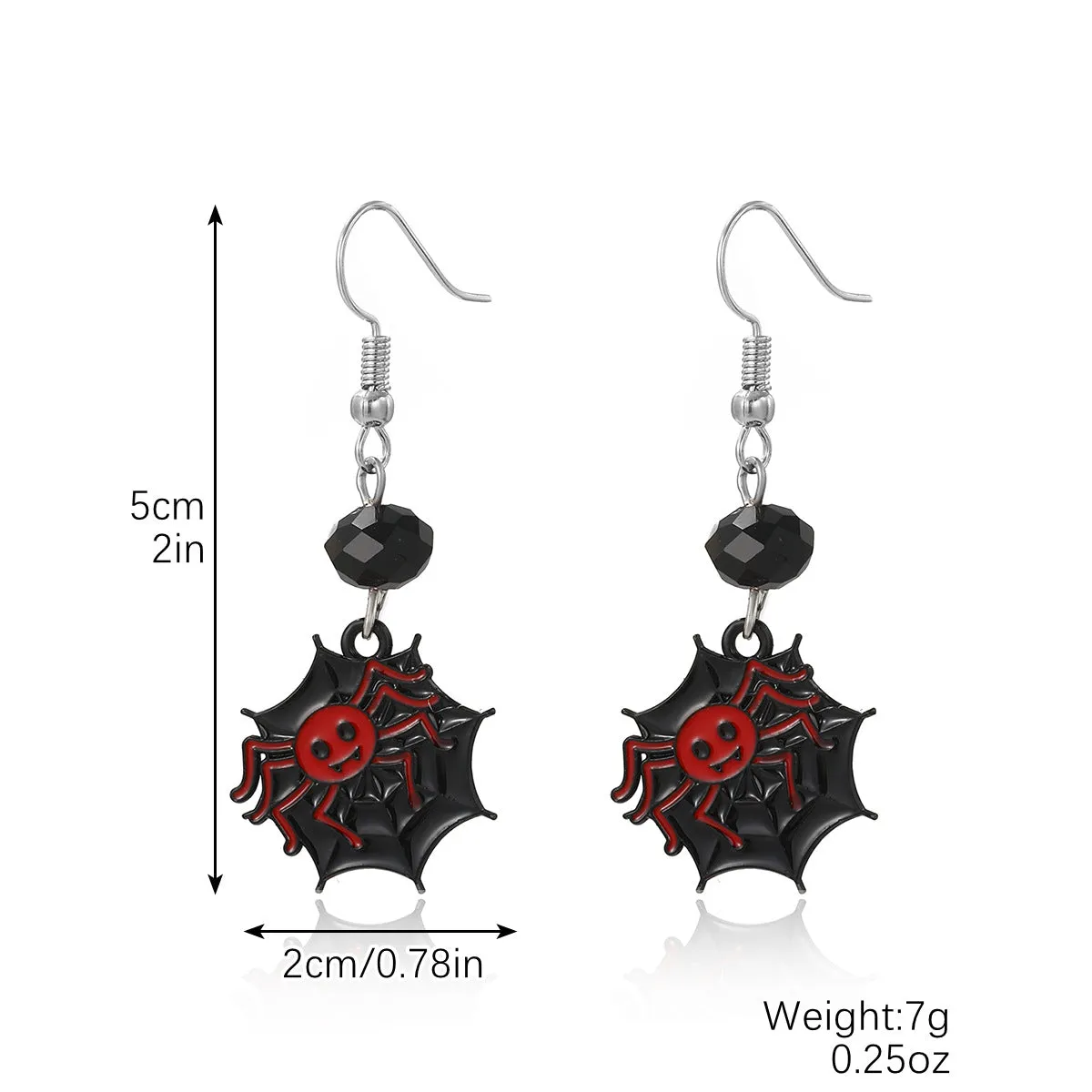 Wholesale Gothic Style Skull Pumpkin Spider Dark Halloween Earrings