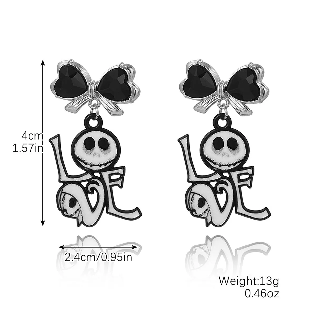 Wholesale Gothic Style Skull Pumpkin Spider Dark Halloween Earrings
