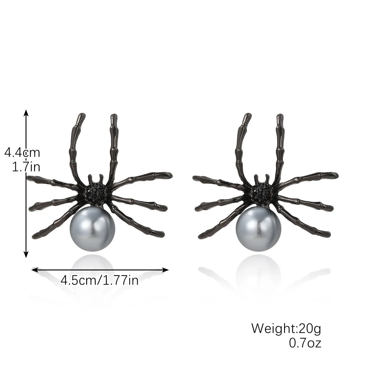 Wholesale Gothic Style Skull Pumpkin Spider Dark Halloween Earrings