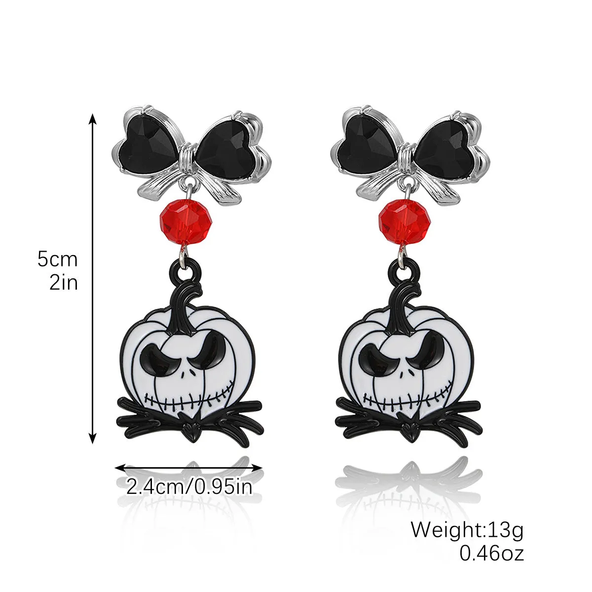 Wholesale Gothic Style Skull Pumpkin Spider Dark Halloween Earrings