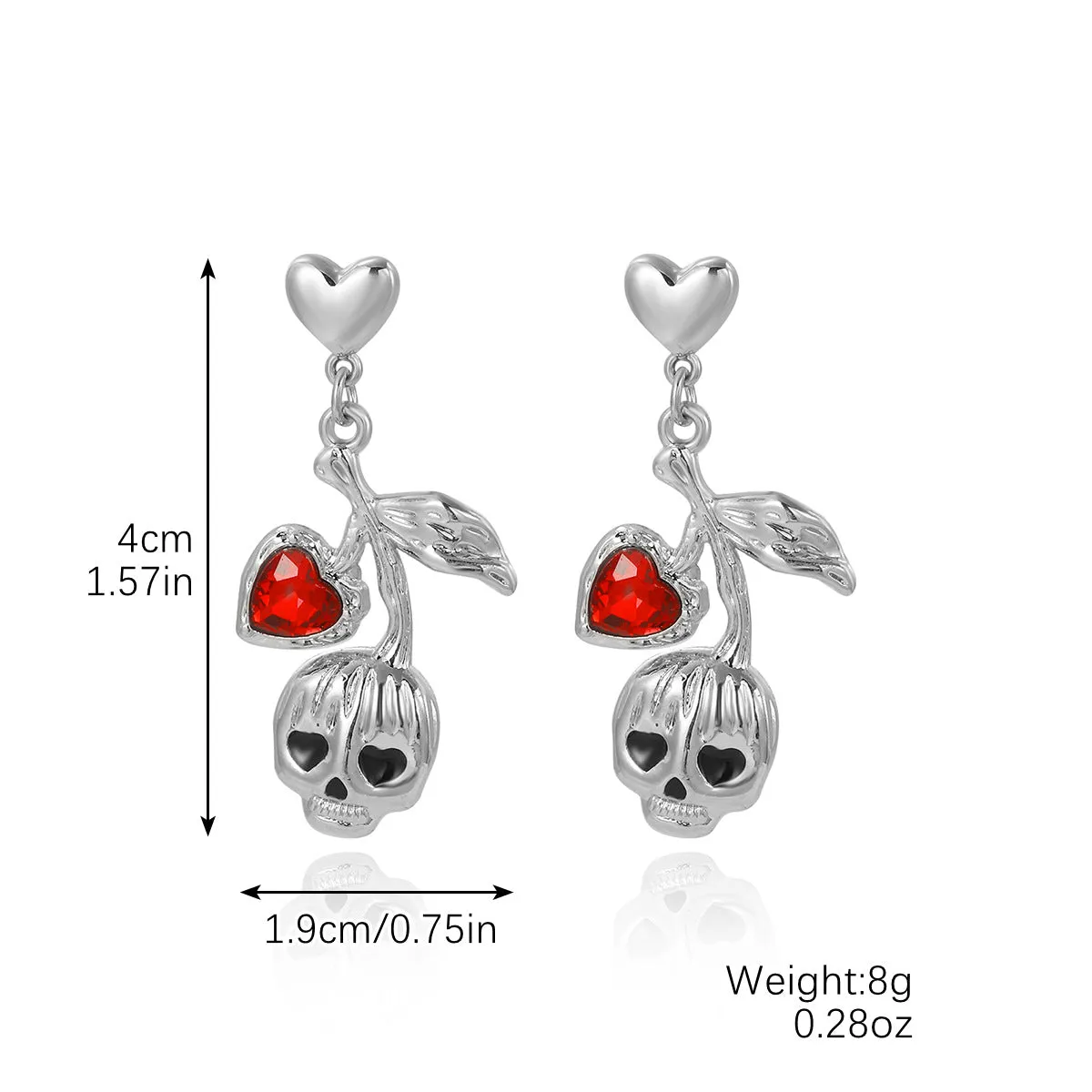Wholesale Gothic Style Skull Pumpkin Spider Dark Halloween Earrings