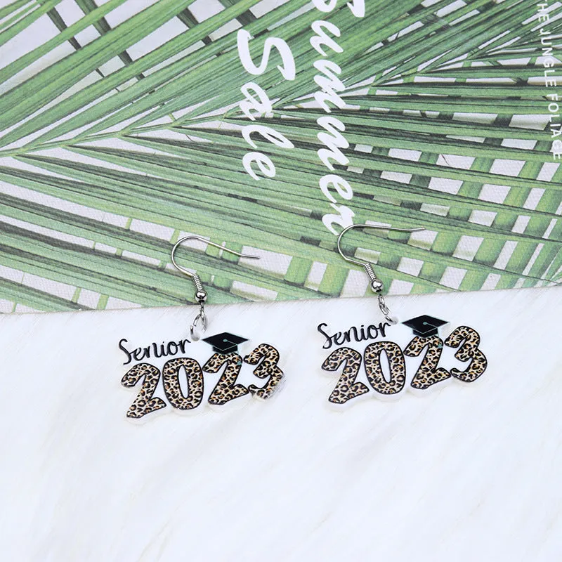 Wholesale Graduation Quarter Acrylic Ear Studs