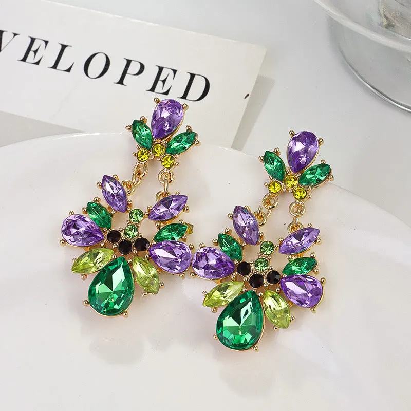 Wholesale Green Saint Parkside Irregular Crystal Flower Light Luxury High Sense Design