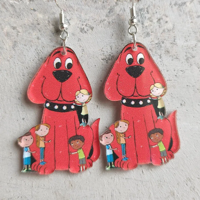 Wholesale Guitar Cat Elephant Puppy Student Teacher Earrings