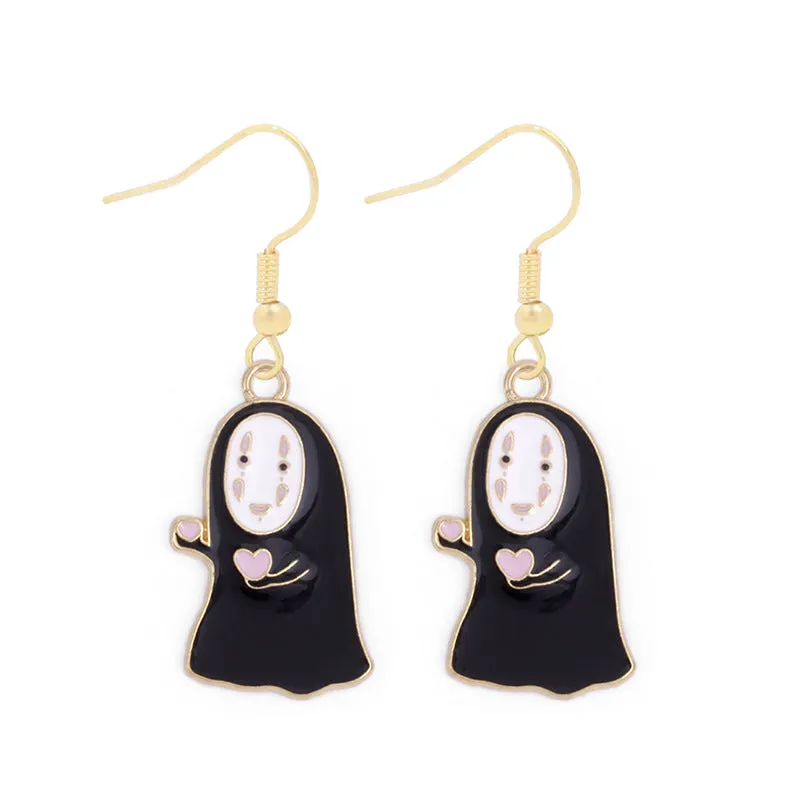 Wholesale Halloween Alloy Oil Dripping Funny Horror Pirate Skull Pumpkin Earrings
