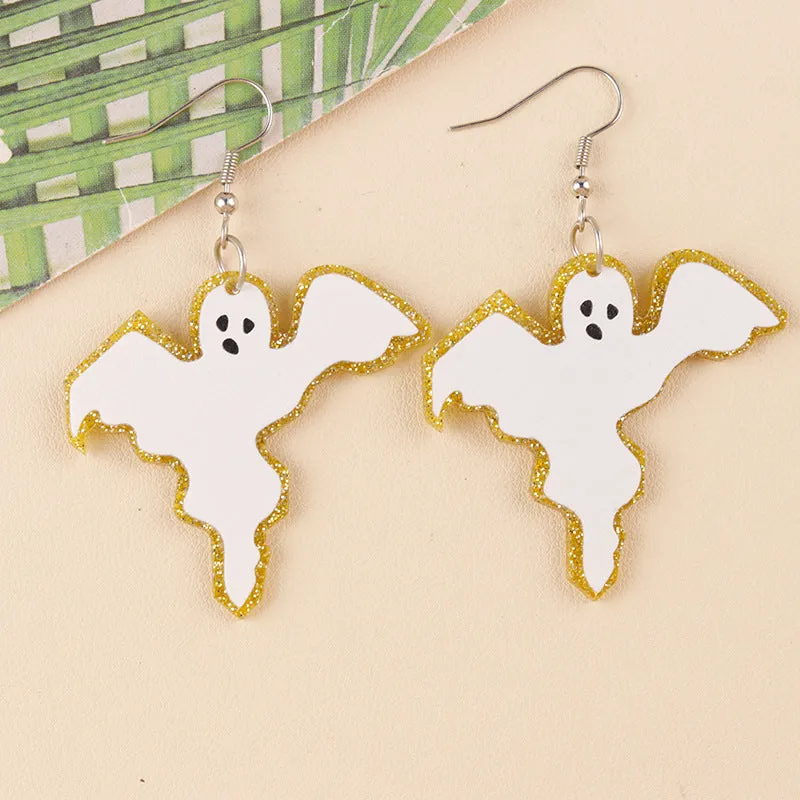 Wholesale Halloween Bat Pumpkin Ghost Acrylic Earrings