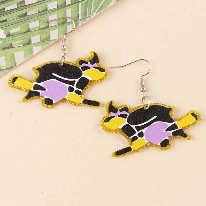 Wholesale Halloween Bat Pumpkin Ghost Acrylic Earrings
