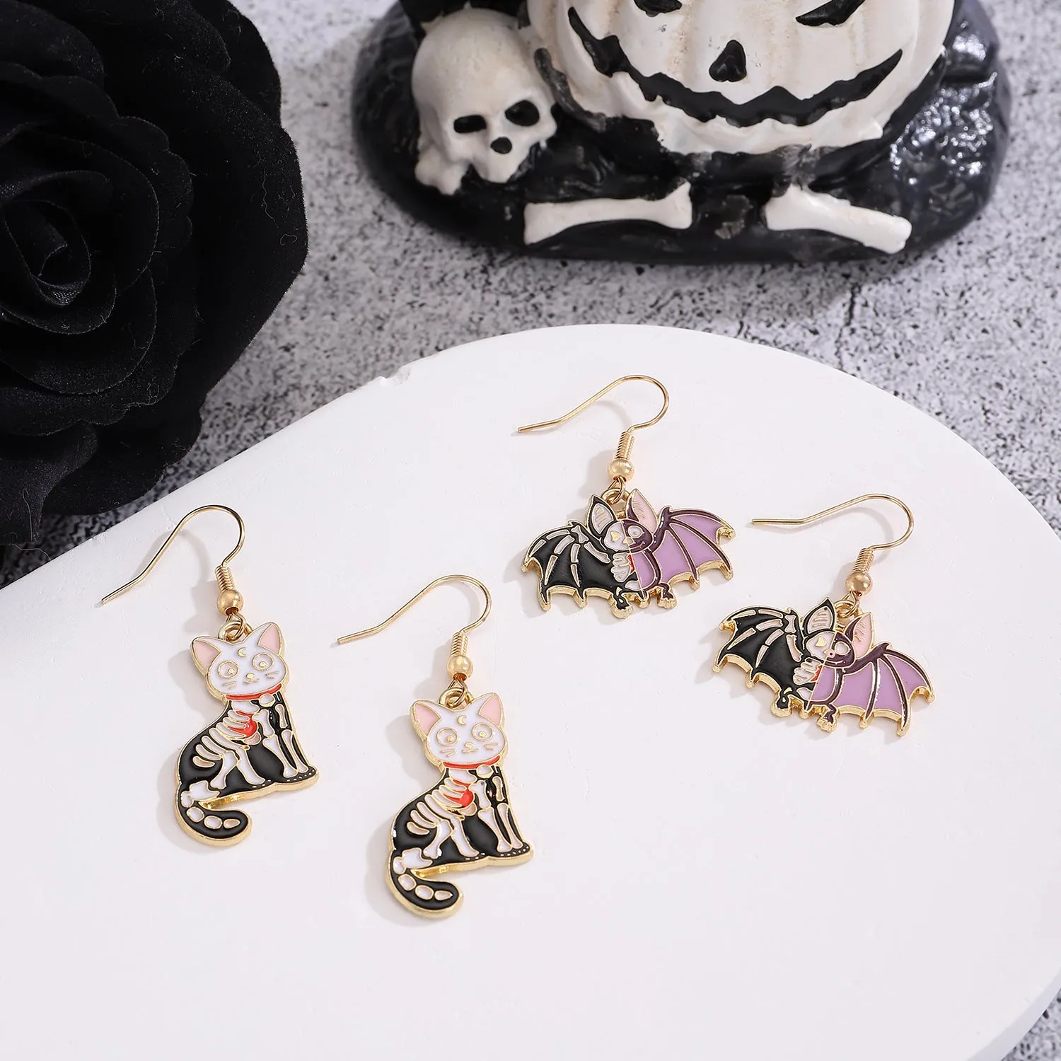 Wholesale Halloween Cartoon Trendy Cool Funny Personality Animal Fashion Versatile Ear Hooks