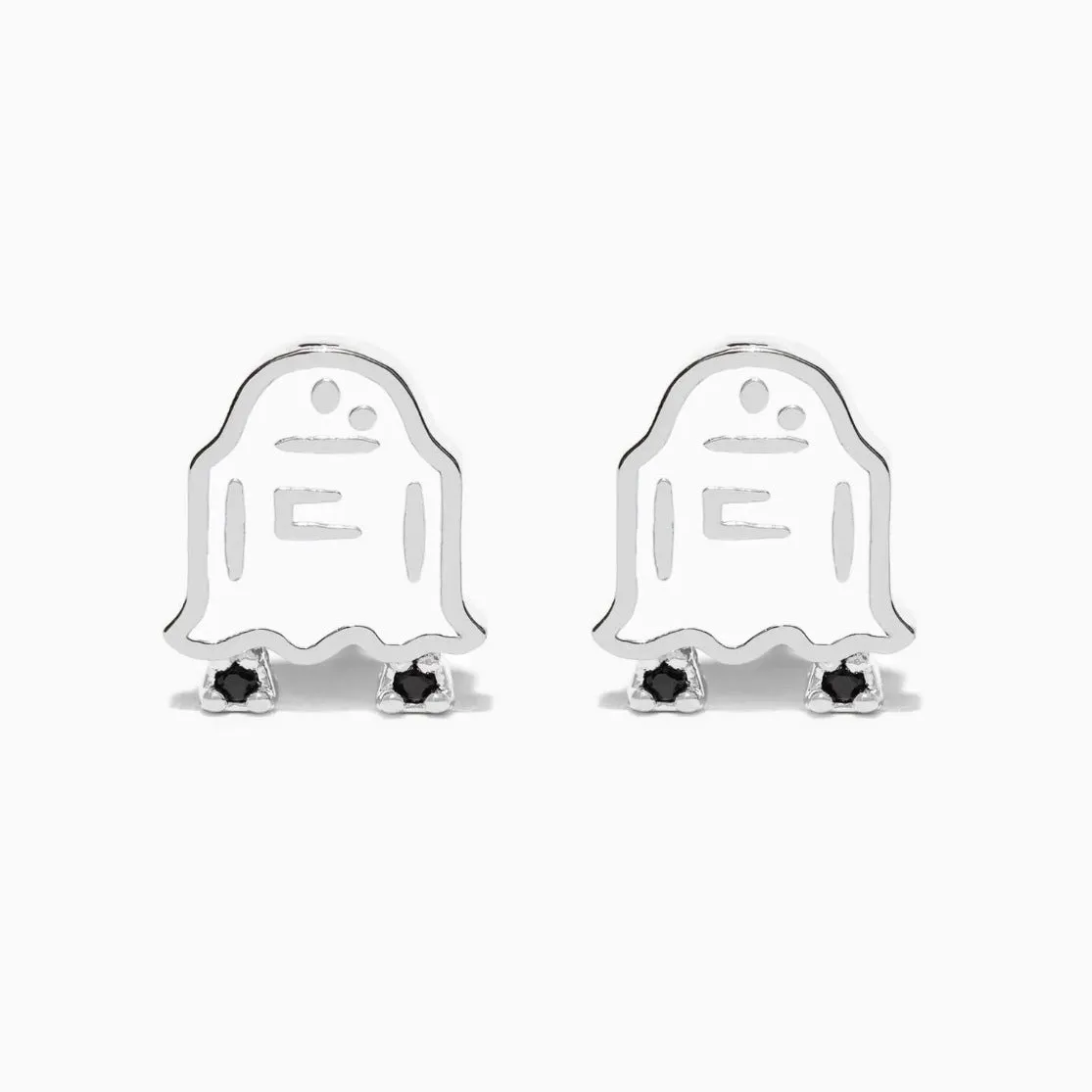 Wholesale Halloween Creative Copper Gold-plated Funny Oil Drop Zircon Cartoon Pumpkin Ghost Earrings