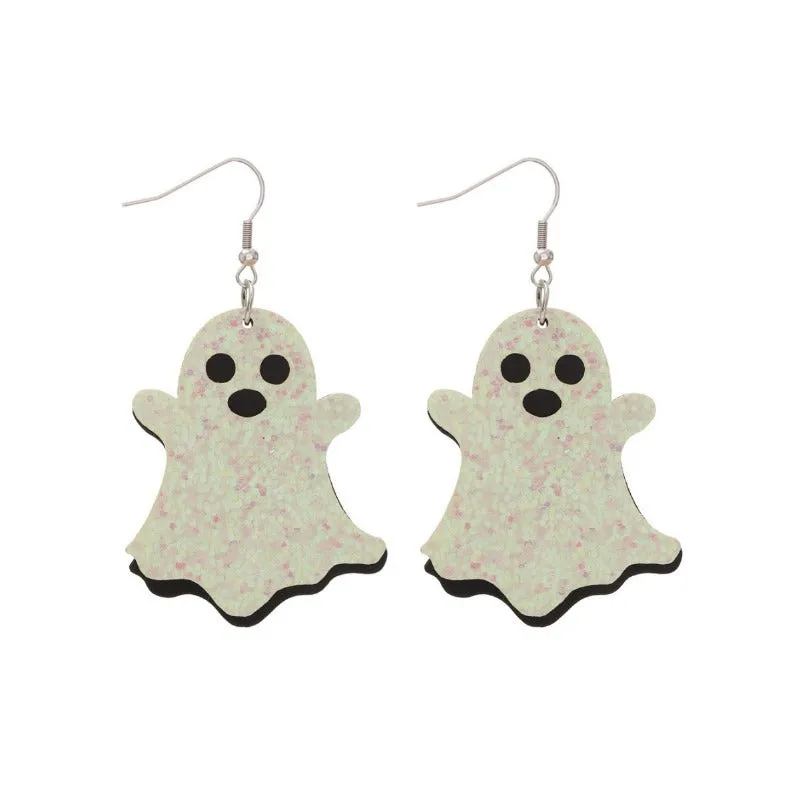 Wholesale Halloween Cute Cartoon Pumpkin Ghost Dark Horror Skull Personality Earrings