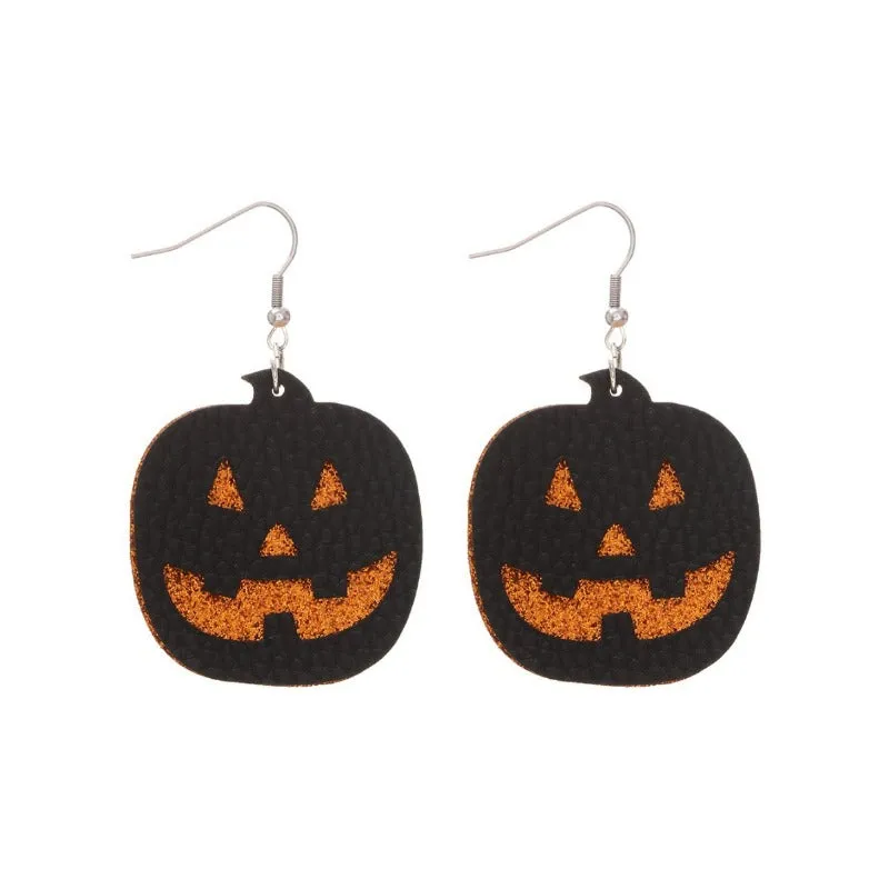 Wholesale Halloween Cute Cartoon Pumpkin Ghost Dark Horror Skull Personality Earrings