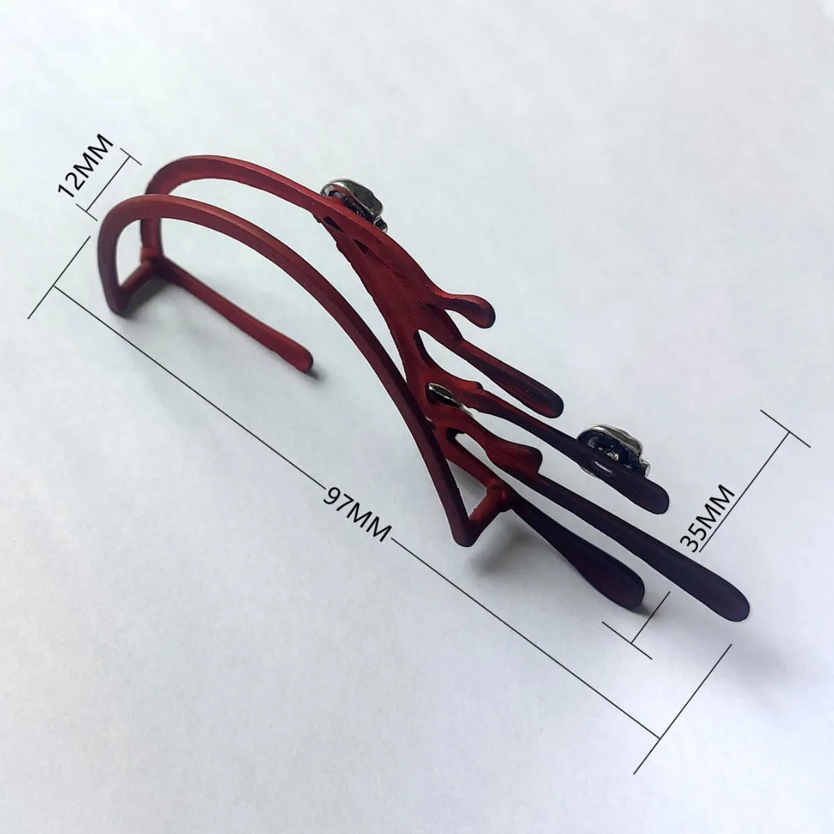 Wholesale Halloween Exaggerated Lava Retro Wine Red Earrings