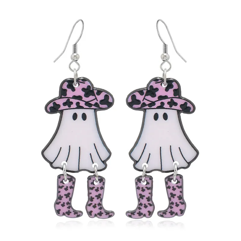 Wholesale Halloween Funny Mushroom Ghost Personality Halloween Vintage Earrings